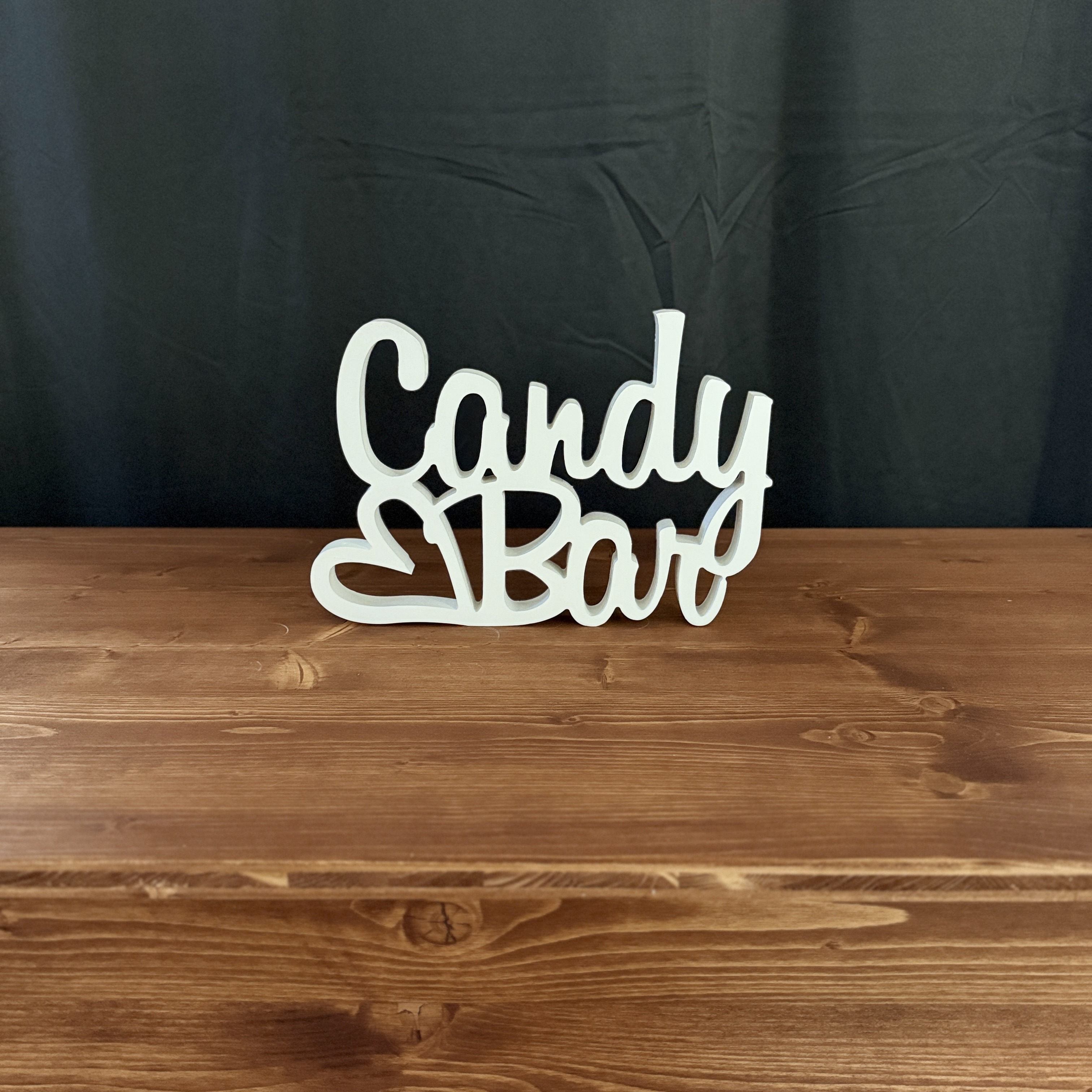 Tischaufsteller ,,Candy Bar" Herz
